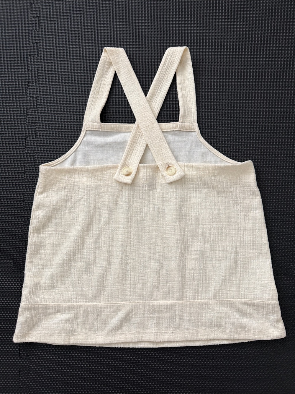 Madewell Cross-Back Textured Tank Top NWT